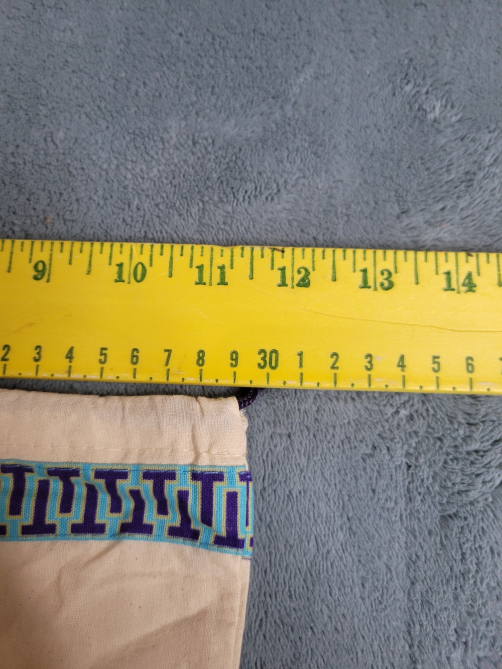 Tory Burch Dust Bag Cream with Blue Trim - Picture 4 of 4